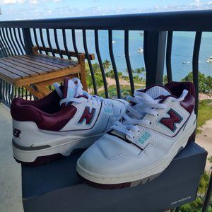 New Balance 550 Burgundy Cyan.